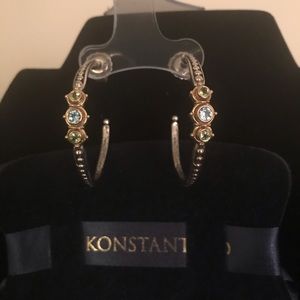 Konstantino Medium 1.5" hoop earrings